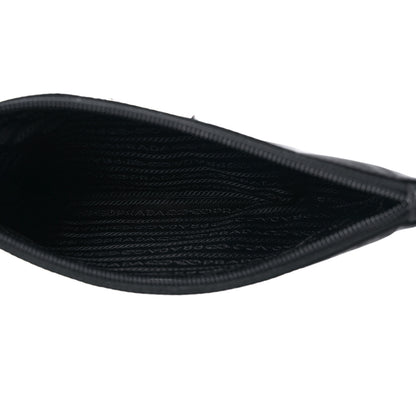 Prada Re-Nylon Saffiano Pouch Wristlet Black 5 of 8