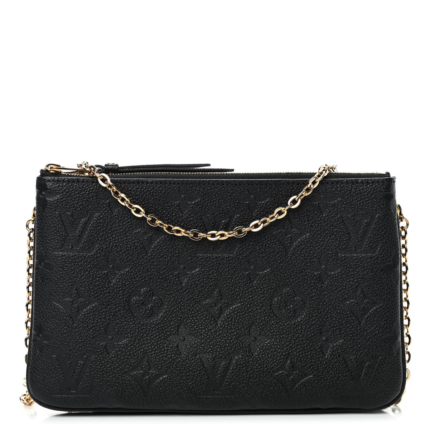 Empreinte Double Zip Pochette Black