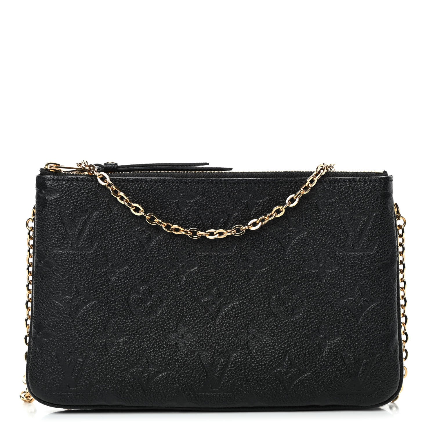 Louis Vuitton Empreinte Double Zip Pochette Black 1 of 4