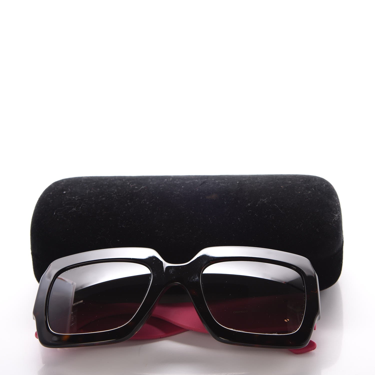 Gucci Square Frame GG0102S Sunglasses Glitter Pink Multi 8 of 8