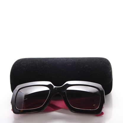 Gucci Square Frame GG0102S Sunglasses Glitter Pink Multi 8 of 8