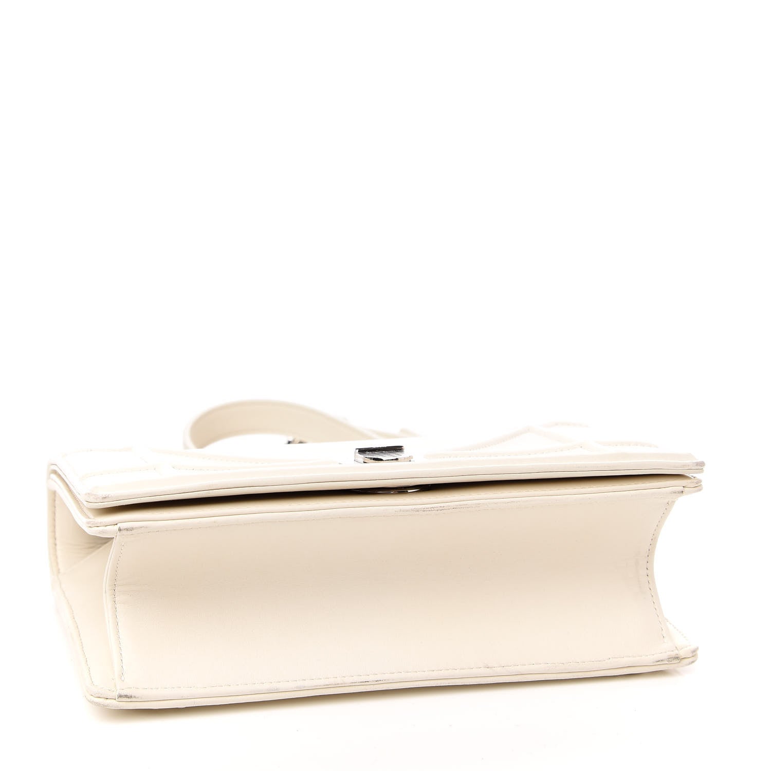 Christian Dior Lambskin Small Diorama Flap Bag Off White 4 of 9