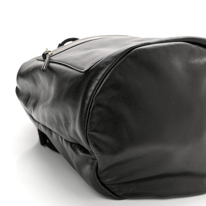 Saint Laurent Smooth Calfskin City Sailor Drawstring Backpack Black 10 of 11