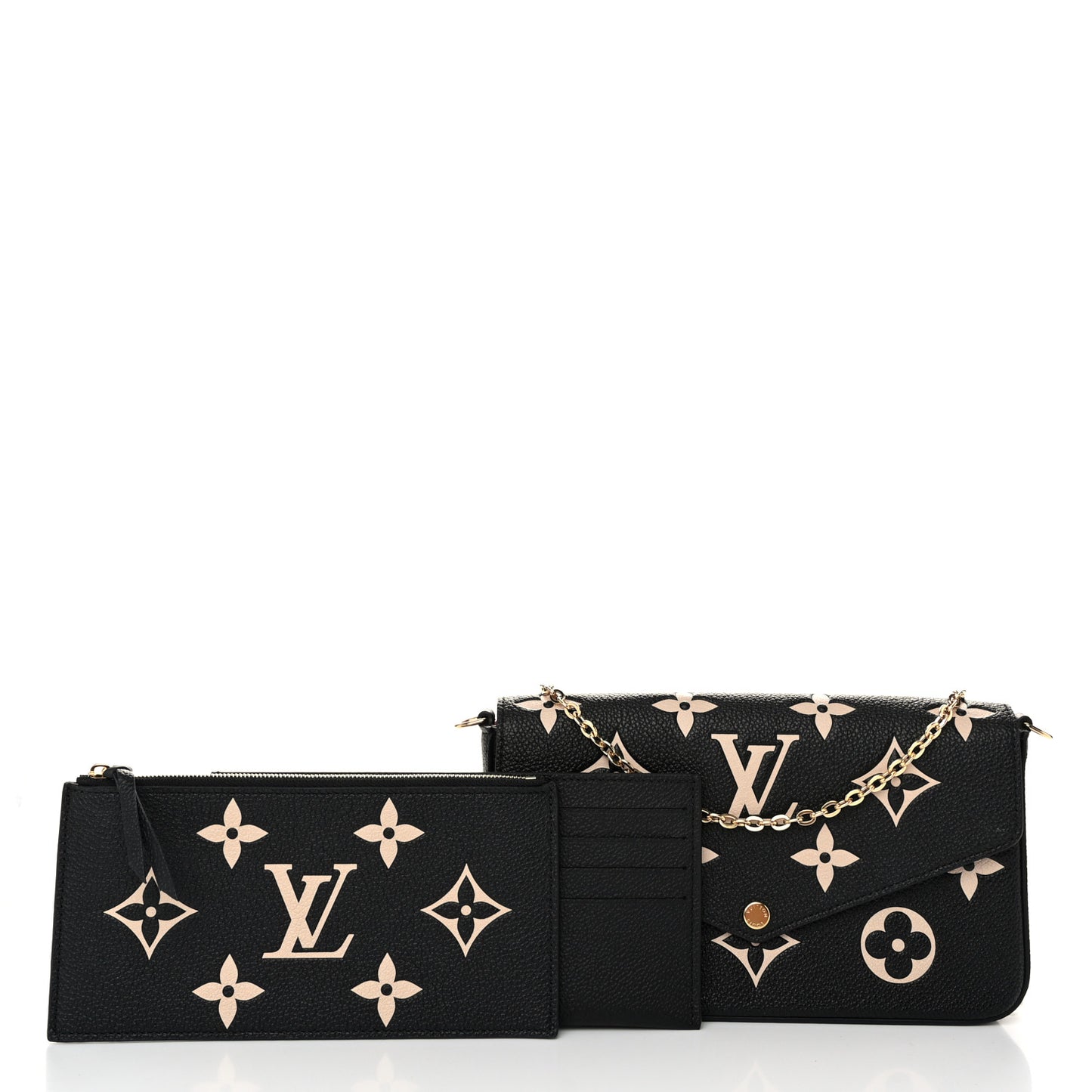 Empreinte Monogram Giant Felicie Pochette Black Beige