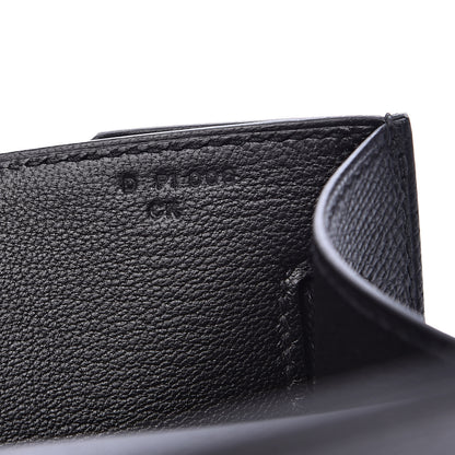Hermes Epsom Kelly Depeches 25 Pouch Black 7 of 10