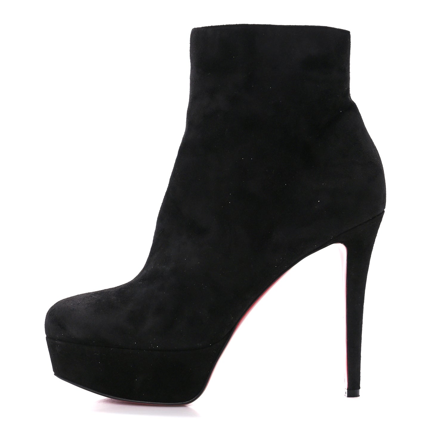 Veau Velours Bianca 120 Ankle Booties 38.5 Black