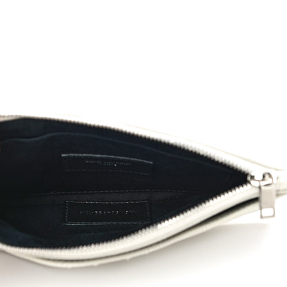 Saint Laurent Grain De Poudre Chevron Monogram Bill Pouch Crema Soft 5 of 11