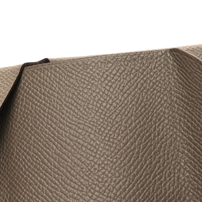 Hermes Epsom Calvi Duo Card Case Etoupe 8 of 9