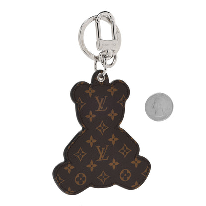 Louis Vuitton Monogram Teddy Bear Bag Charm Key Holder Brown 2 of 5