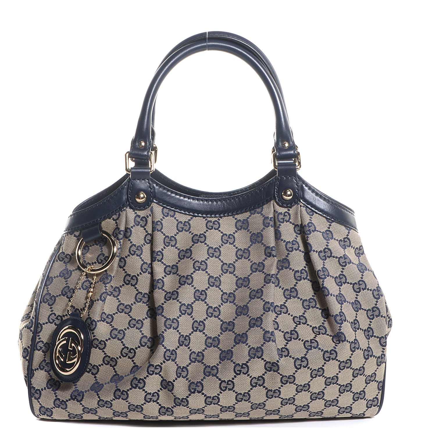 Gucci Monogram Medium Sukey Tote Navy 1 of 7