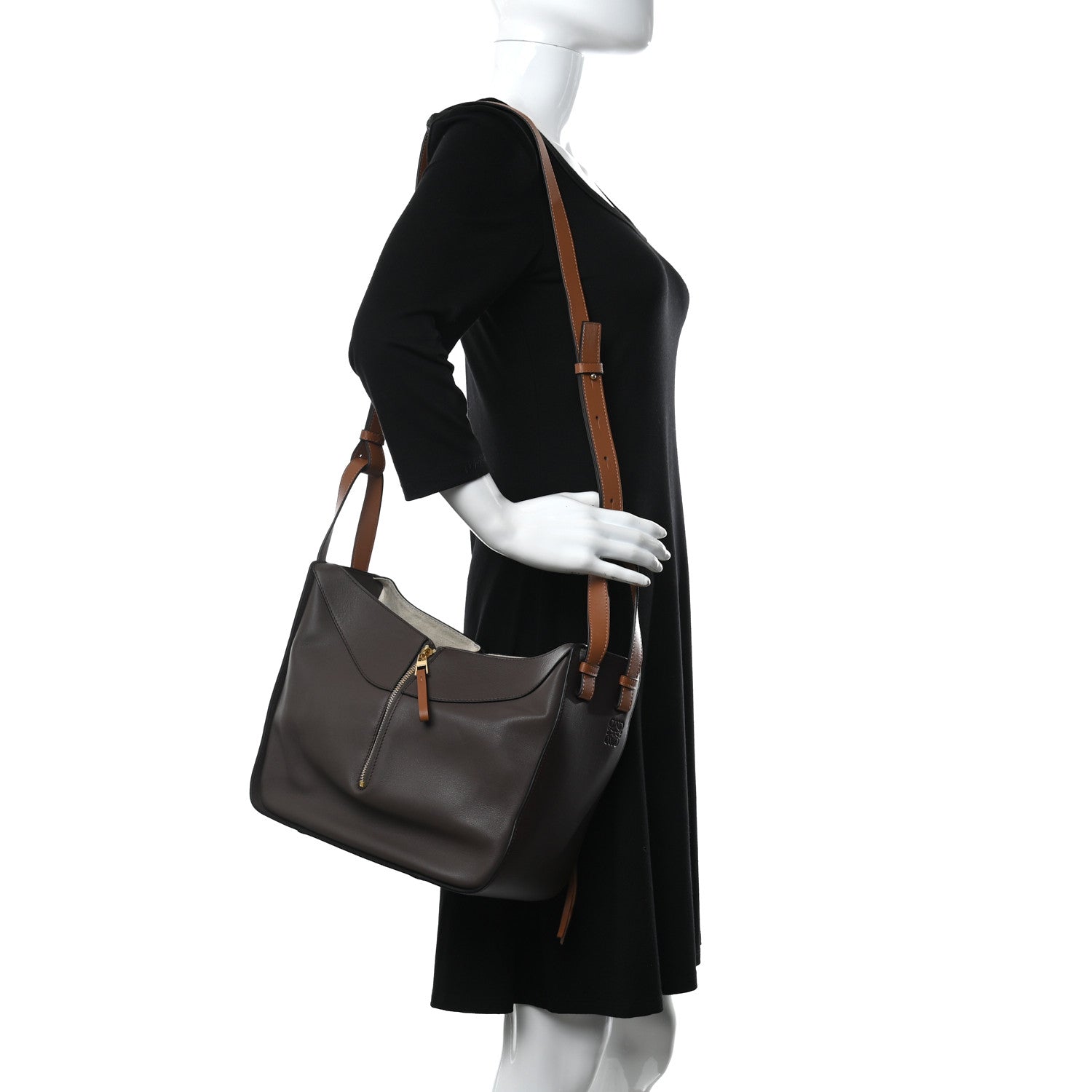 Loewe Calfskin Small Hammock Shoulder Bag Oxblood Tan 2 of 10