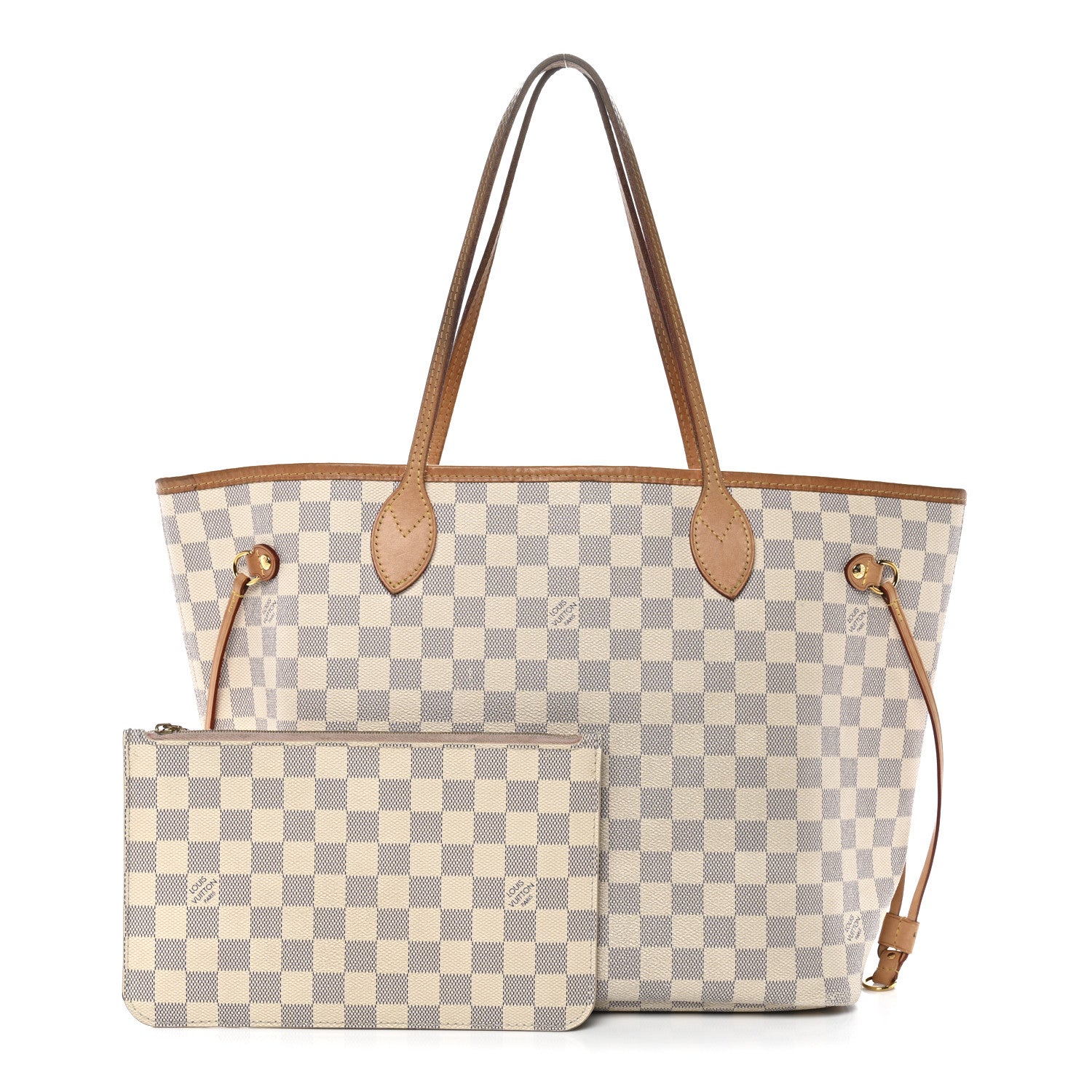 Louis Vuitton Damier Azur Neo Neverfull MM Rose Ballerine 3 of 16