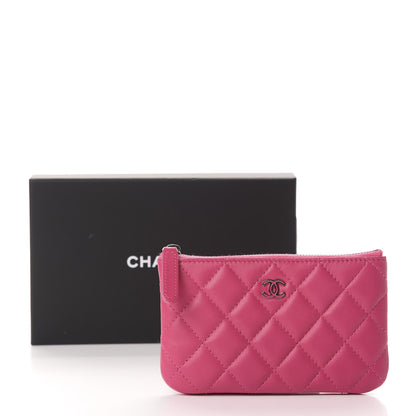 Chanel Lambskin Quilted Small Cosmetic Case Fuchsia 8 of 8