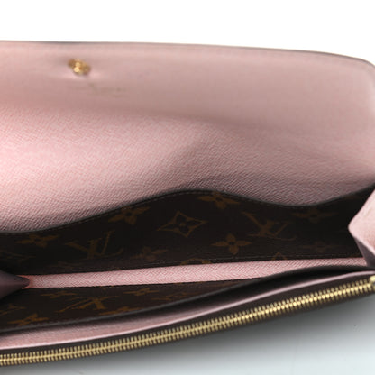 Louis Vuitton Monogram Emilie Wallet Rose Ballerine 5 of 9