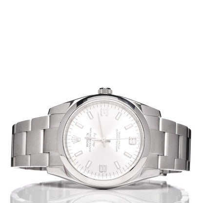 Rolex Stainless Steel 34mm Oyster Perpetual Air-King Watch Silver 114200 3 of 7