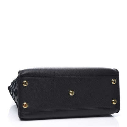 Louis Vuitton Calfskin Monogram Tufting On My Side Black 4 of 19
