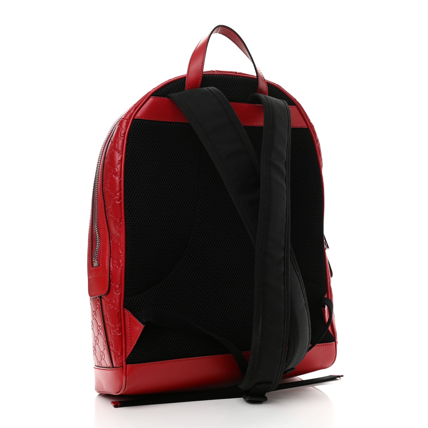 Guccissima Signature Day Backpack Hibiscus Red