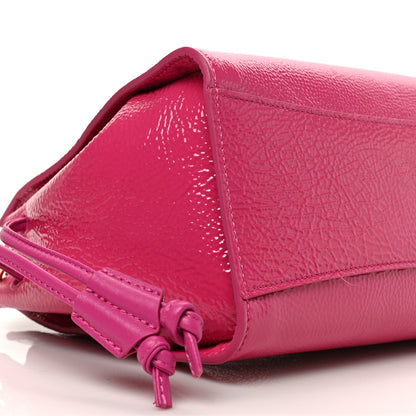 Mulberry Spongy Patent Calfskin Small Iris Tote Grey Pink 7 of 8