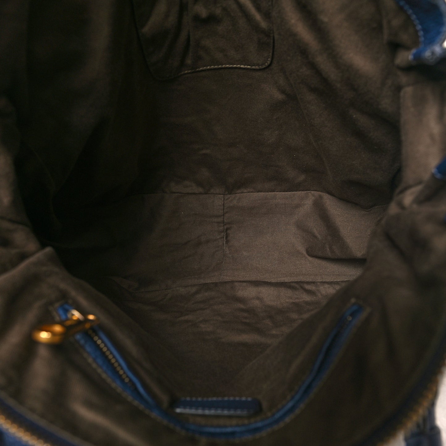 Calfskin Large Marcie Satchel Royal Navy