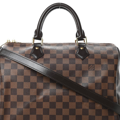 Louis Vuitton Damier Ebene Speedy Bandouliere 30 9 of 14