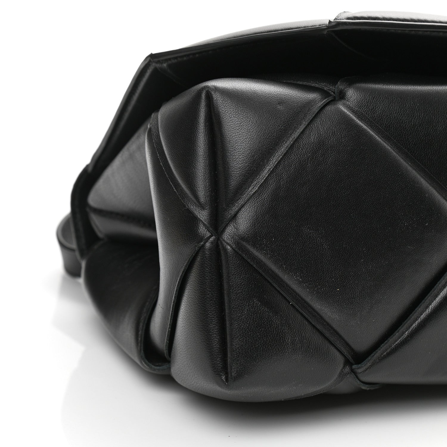 Bottega Veneta Nappa Intreccio Padded Top Handle Shoulder Bag Black 7 of 8