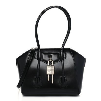 Givenchy Box Calfskin Mini Lock Antigona Shoulder Bag Black 1 of 9