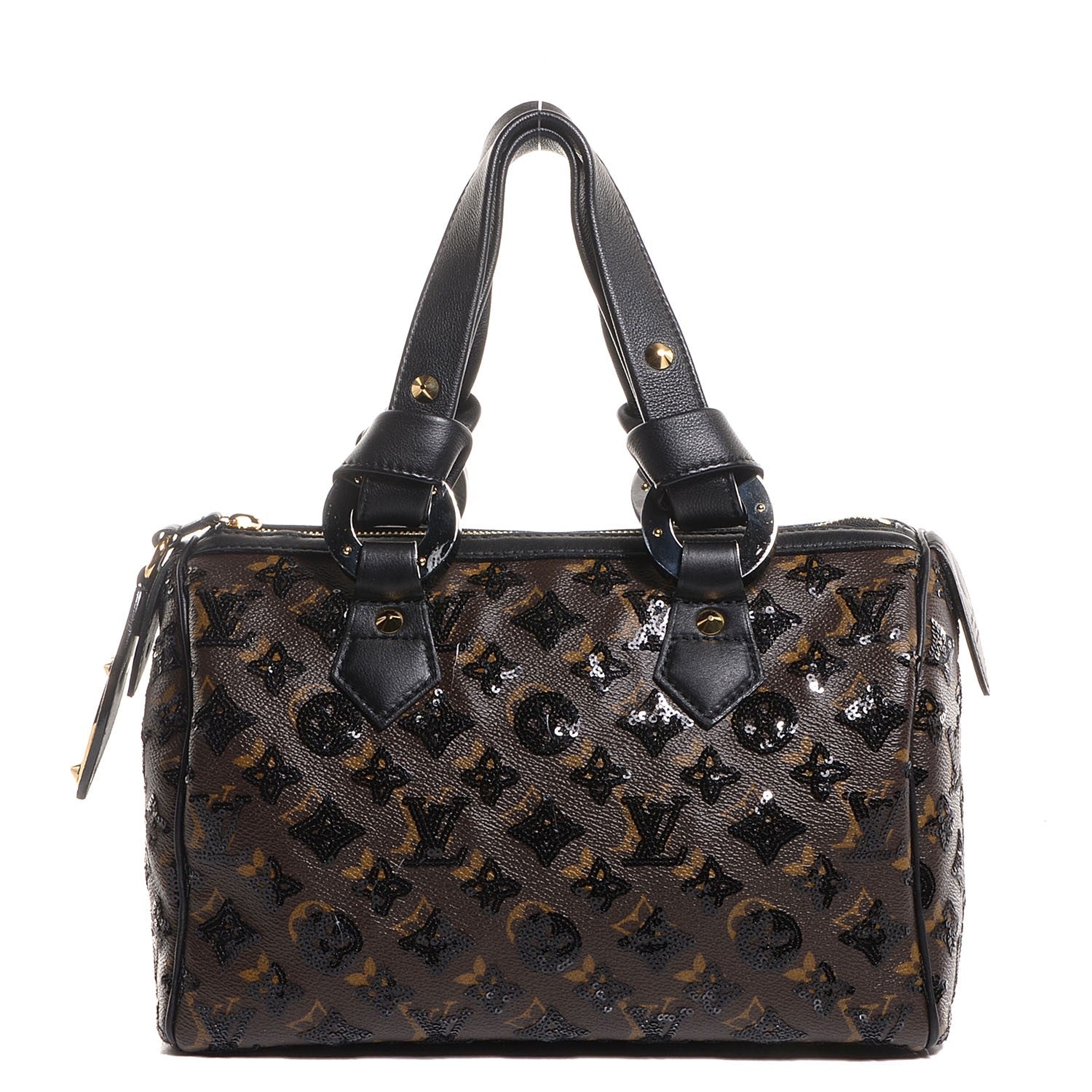 Louis Vuitton Monogram Sequins Eclipse Speedy 28 Black 1 of 8
