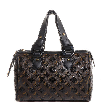 Louis Vuitton Monogram Sequins Eclipse Speedy 28 Black 1 of 8
