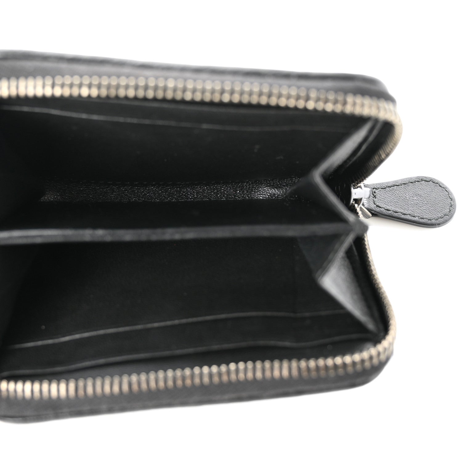 Bottega Veneta Nappa Intrecciato Zip Around Coin Purse Black 5 of 7