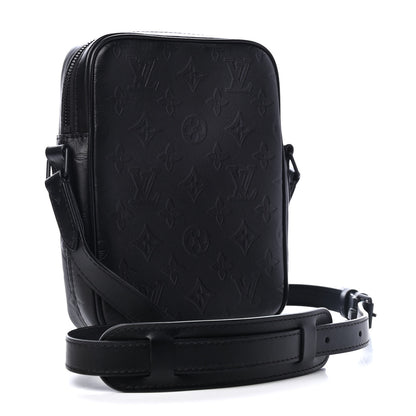 Louis Vuitton Calfskin Monogram Shadow Danube PM Black 2 of 4
