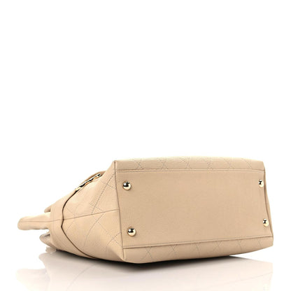 Chanel Caviar Stitched Shopping Tote Beige 4 of 9