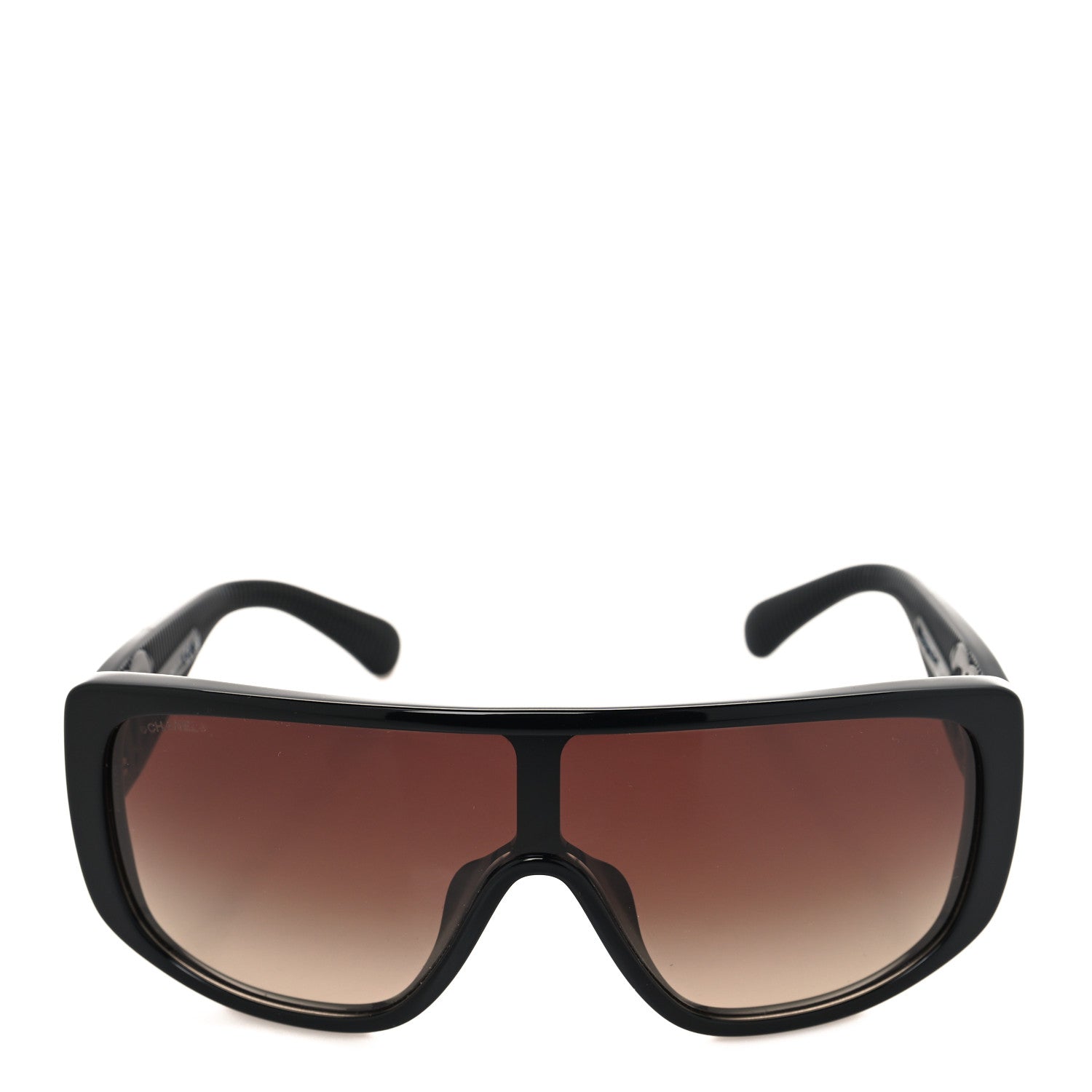 Chanel Acetate Shield Sunglasses 5495 Black 2 of 7