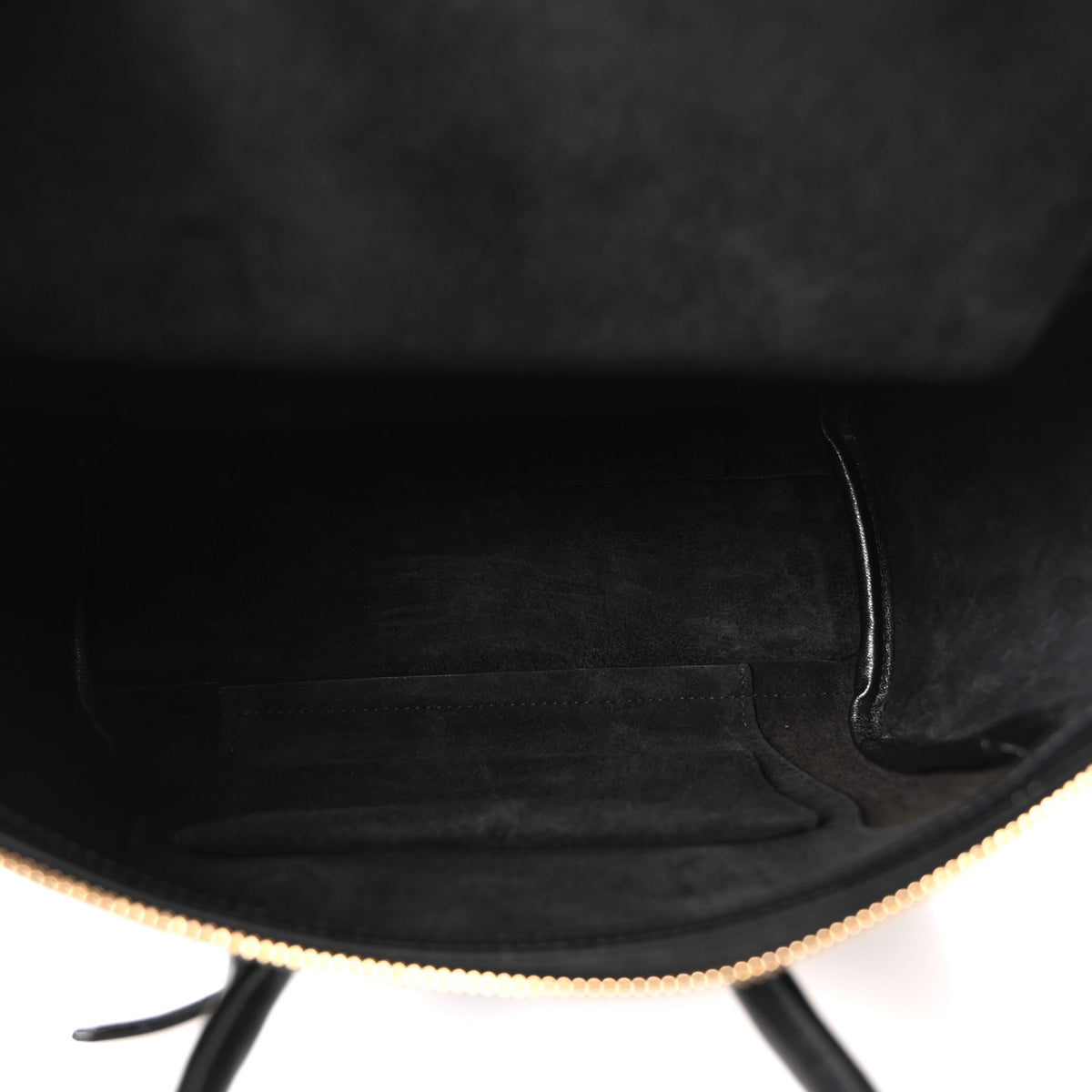 Supple Shiny Lambskin Little New Luggage Black