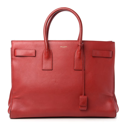 Saint Laurent Calfskin Large Sac de Jour Carryall Rouge Orient 1 of 10