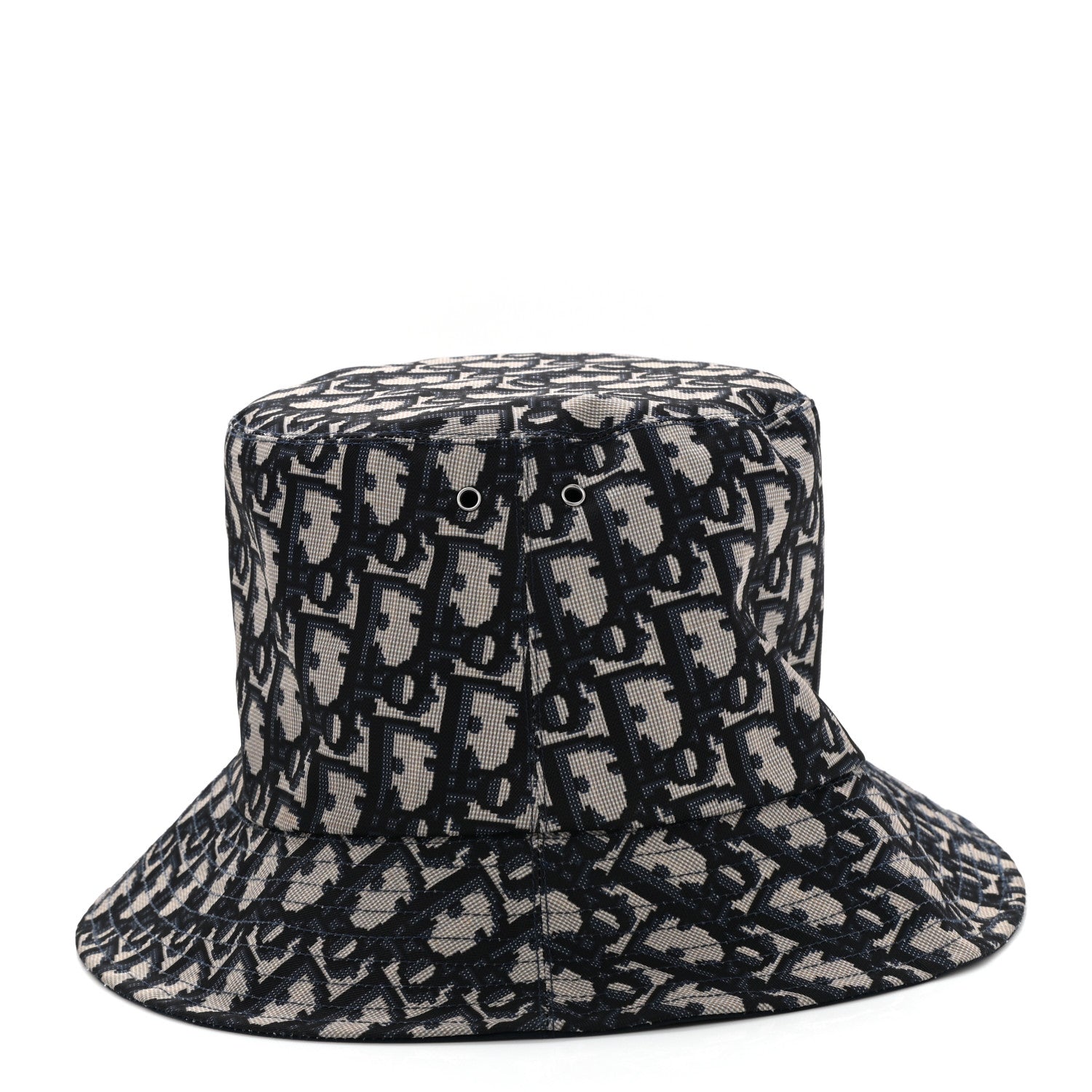 Christian Dior Oblique Reversible Teddy-D Brim Bucket Hat 57 Blue 4 of 13