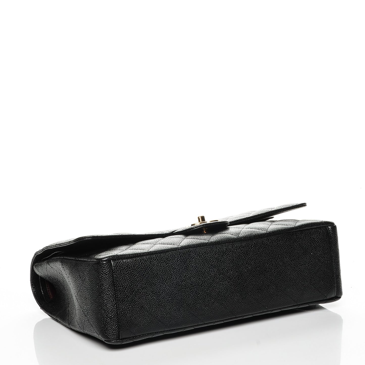 Caviar Quilted Maxi Double Flap Black