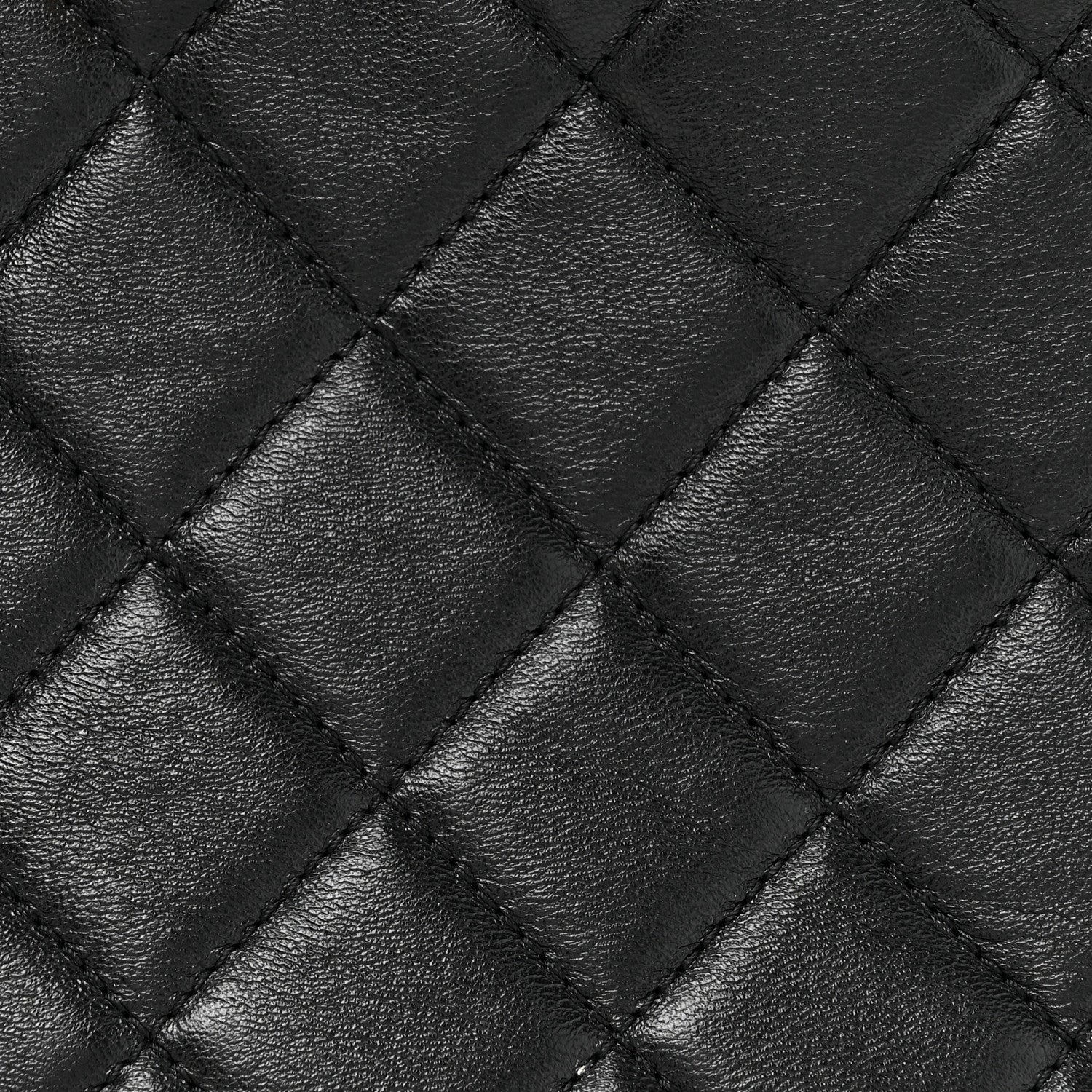 Chanel Shiny Lambskin Quilted CC Hobo Black 8 of 11