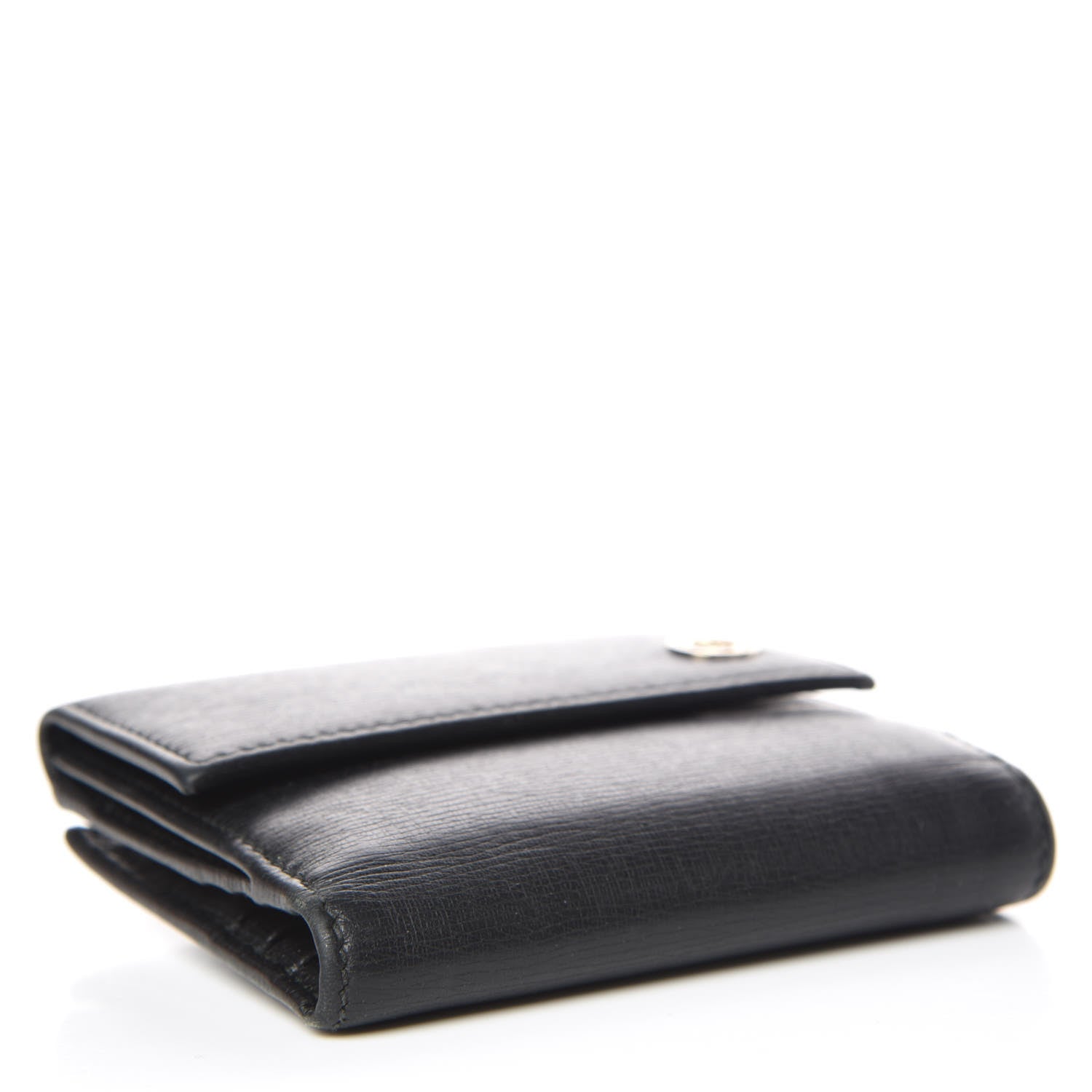Gucci Calfskin Interlocking G French Wallet Black 4 of 7
