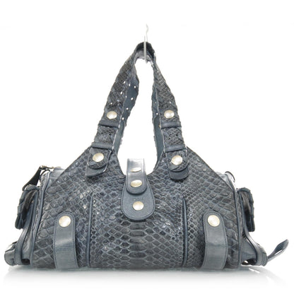 Chloe Python Silverado Shoulder Bag Blue 1 of 10