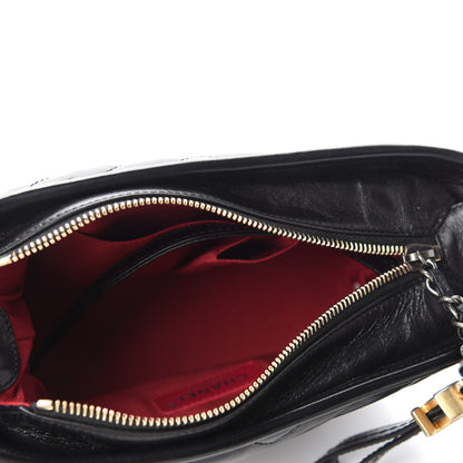 Chanel Aged Calfskin Chevron Quilted Small Gabrielle Hobo Black 5 of 11