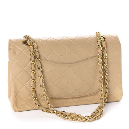 Chanel Lambskin Quilted Medium Double Flap Beige 3 of 11