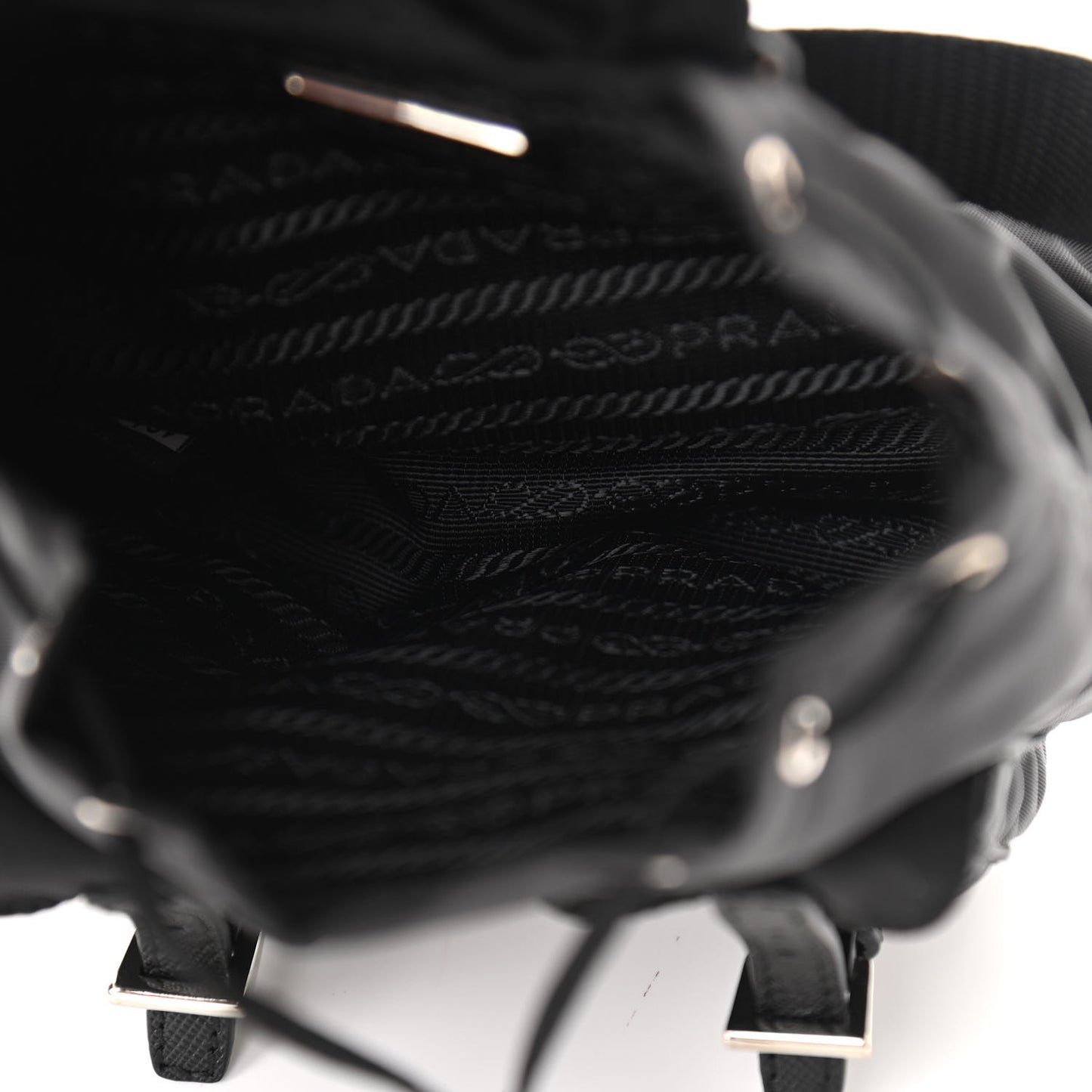 Nylon Vela Mini Crossbody Backpack Black