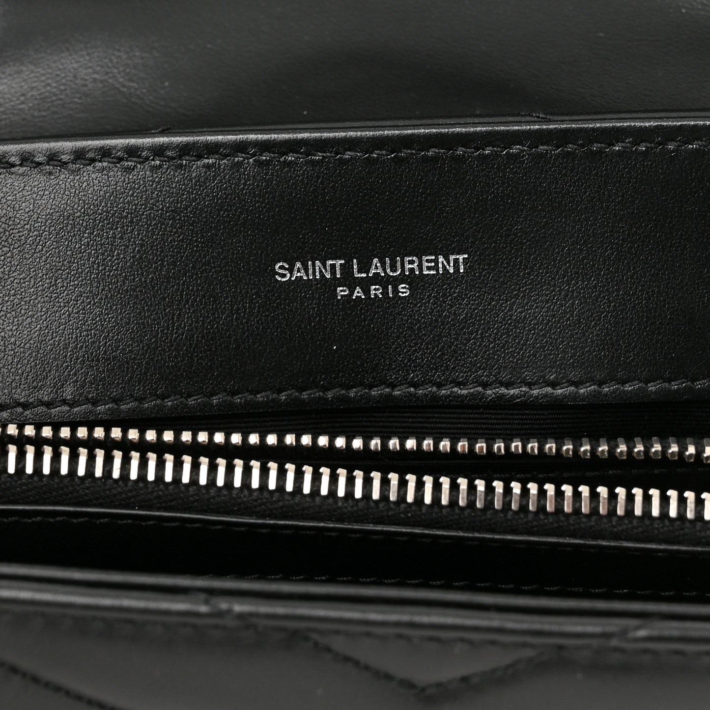 Calfskin Y Quilted Monogram Small Loulou Chain Satchel Black