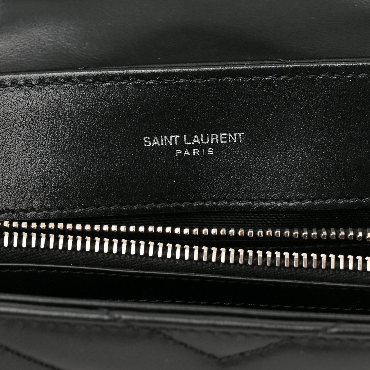 Saint Laurent Calfskin Y Quilted Monogram Small Loulou Chain Satchel Black 6 of 11