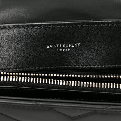 Saint Laurent Calfskin Y Quilted Monogram Small Loulou Chain Satchel Black 6 of 11