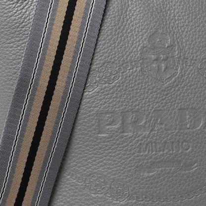Prada Vitello Phenix Logo Hobo Ardesia 7 of 9