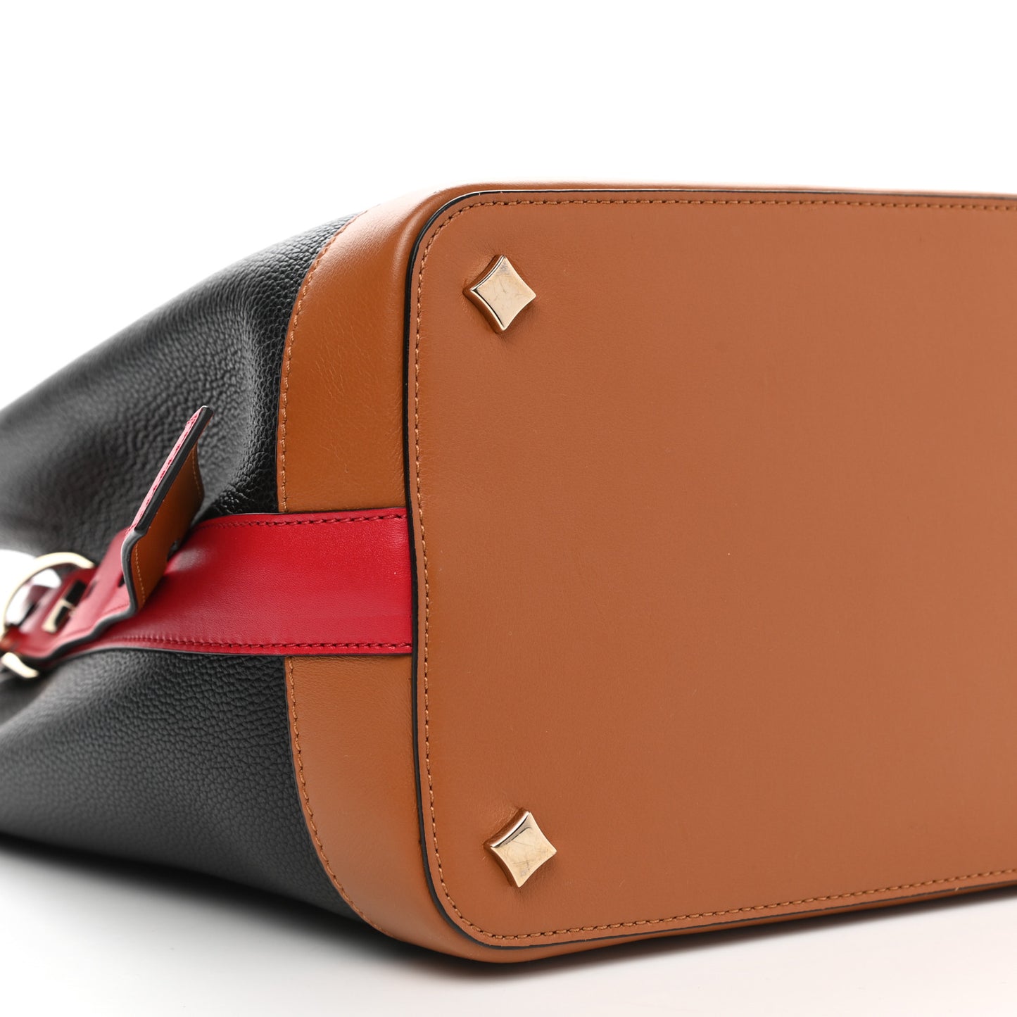 Goatskin Medium Milano Drawstring Bag Black