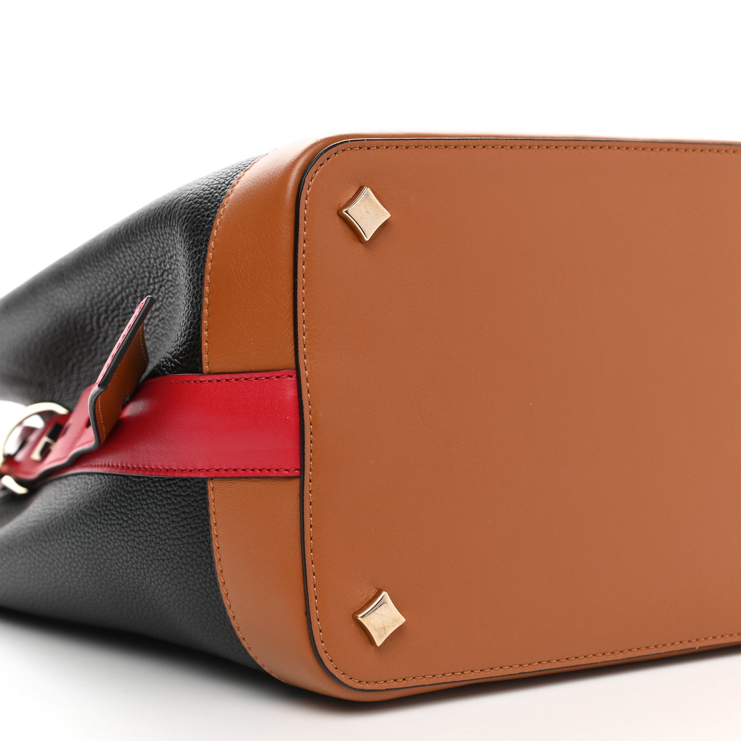 MCM Goatskin Medium Milano Drawstring Bag Black 9 of 10