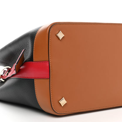 MCM Goatskin Medium Milano Drawstring Bag Black 9 of 10