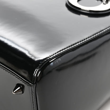 Christian Dior Patent Medium Lady Dior Black 12 of 12